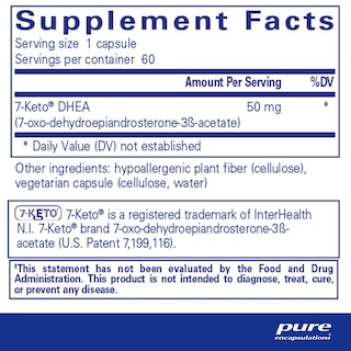 Foto 2 | Foto 2 | Suplemento Pure Encapsulations 7-keto Dhea 50 Mg 60 Cápsulas - Venta Internacional.