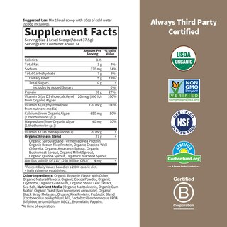 Foto 4 | Foto 4 | Proteína En Polvo Garden Of Life Organic Vegan, 20 G, 14 Porciones - Venta Internacional.