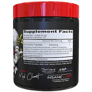 Foto 2 | Foto 2 | Polvo Para Antes Del Entrenamiento Insane Labz Psychotic 875 G (sandía) - Venta Internacional.