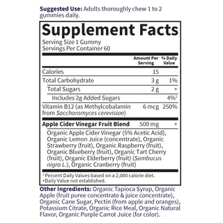 Foto 6 | Foto 6 | Vinagre De Manzana Gummy Vitamins Garden Of Life 60 Unidades - Venta Internacional.