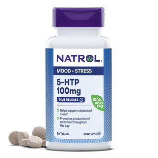 Foto 1 | Foto 1 | El Suplemento Natrol 5-htp 100 Mg Ayuda A Mantener Un Estado De Ánimo Equilibrado - Venta Internacional.