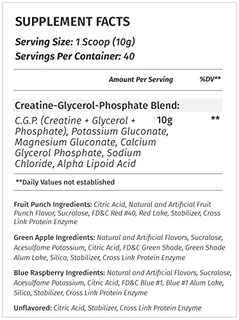 Foto 2 | Foto 2 | Suplemento Metabolic Nutrition Cgp Creatina 400 G De Frambuesa Azul - Venta Internacional.