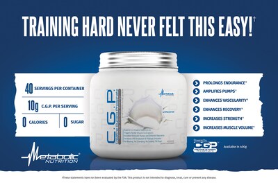 Foto 3 | Foto 3 | Suplemento Metabolic Nutrition Cgp Creatina 400 G De Frambuesa Azul - Venta Internacional.