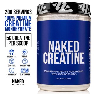Foto 2 | Foto 2 | Monohidrato De Creatina Naked, 1 Kg, 200 Porciones, Vegano, Sin Ogm - Venta Internacional.