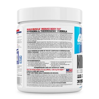 Foto 3 | Foto 3 | Polvo Termogénico Para Antes Del Entrenamiento Gat Sport Nitraflex Burn - Venta Internacional.
