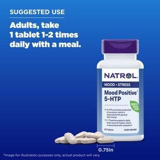 Foto 6 | Foto 6 | Suplemento Natrol Mood Positive 5-htp 50 Mg 50 Comprimidos - Venta Internacional.