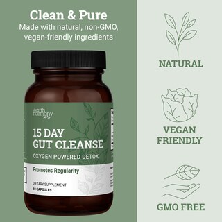 Foto 4 | Foto 4 | Gut Cleanse Detox Earth Harmony Naturals, Vegano, 15 Días, 60 Cápsulas - Venta Internacional.
