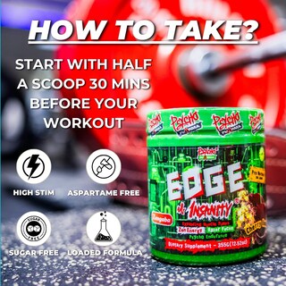 Foto 4 | Foto 4 | Polvo Preentrenamiento Psycho Pharma Edge Of Insanity 225 G - Venta Internacional.