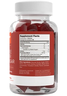 Foto 2 | Foto 2 | Gomitas De Vinagre De Sidra De Manzana Supplement Zahler, 60 Ml, Para Adultos - Venta Internacional.