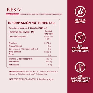 Foto 4 | Foto 4 | Suplemento Vitamina C y Astaxantina Life 360+ 220 Capsulas
