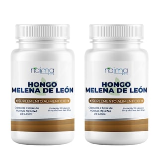 Foto 1 | Foto 1 | Hongo Melena de León Naima Lab 2 Frascos con 100 Cápsulas C/U