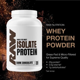 Foto 2 | Foto 2 | Proteína En Polvo Raw Whey Isolate De Chocolate Negro 1,02 Kg - Venta Internacional.