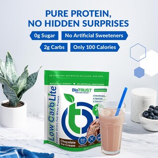 Foto 3 | Foto 3 | Proteína En Polvo Biotrust Low Carb Lite, 20 G, Suero De Leche De Animales Alimentados Con Pasto - Venta Internacional.