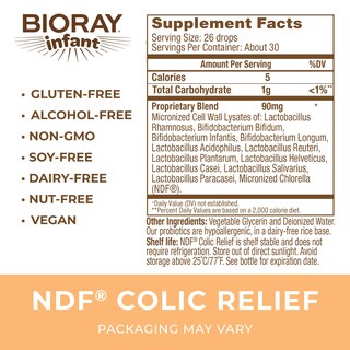 Foto 2 | Foto 2 | Suplemento Probiótico Bioray Infant Ndf Colic Relief, 30 Ml, 11 Cepas - Venta Internacional.
