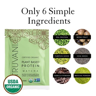 Foto 3 | Foto 3 | Proteína En Polvo Truvani Vegan Pea Matcha, 20 G, Orgánica, 1 Porción - Venta Internacional.