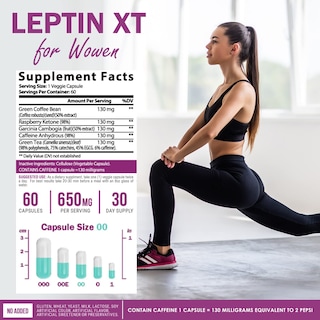 Foto 6 | Foto 6 | Suplemento Naturegenx Leptinxt Para Bajar De Peso Para Mujeres, 60 Cápsulas - Venta Internacional.