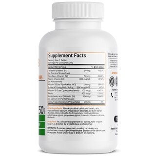 Foto 2 | Foto 2 | Suplemento Bronson Vitamin B Complex 250 Comprimidos - Venta Internacional