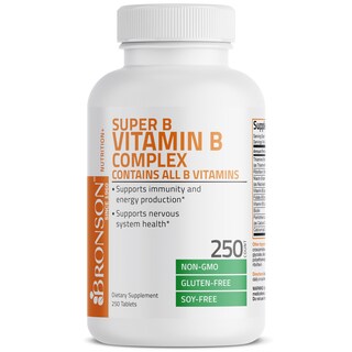 Foto 3 | Foto 3 | Suplemento Bronson Vitamin B Complex 250 Comprimidos - Venta Internacional