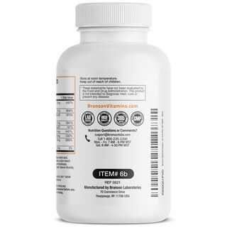 Foto 5 | Foto 5 | Suplemento Bronson Vitamin B Complex 250 Comprimidos - Venta Internacional