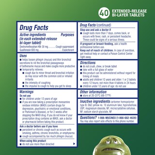Foto 2 | Foto 2 | Medicamento Para La Tos Y El Resfriado Mucinex Dm 12hr Para Adultos, 40 Comprimidos - Venta Internacional.