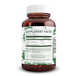 Foto 2 | Foto 2 | Suplemento Natural De Vitamina B12 Nutra 1000 Mcg 100 Tabletas - Venta Internacional.