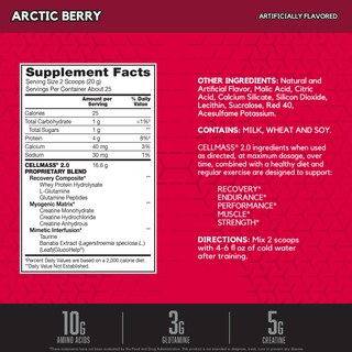 Foto 2 | Foto 2 | Suplemento Bsn Cellmass 2.0 Arctic Berry Para La Recuperación Después Del Entrenamiento - Venta Internacional.