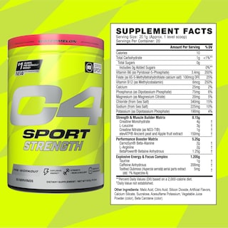 Foto 3 | Foto 3 | Polvo Para Antes Del Entrenamiento Cellucor C4 Sport Strength Sandía - Venta Internacional.