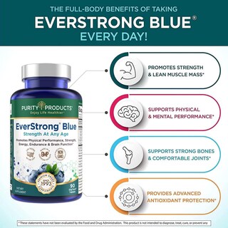 Foto 5 | Foto 5 | Supplement Purity Products Everstrong Blue Strength 90 Comprimidos - Venta Internacional.