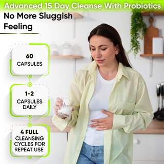 Foto 4 | Foto 4 | Colon Cleanse Nutrapro 15 Días Con Probióticos 60 Cápsulas - Venta Internacional.