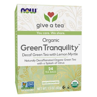 Foto 1 | Foto 1 | Descafeinado Green Tranquility De Tea Now Foods Con Limón Y Mirto, 24 Bolsas - Venta Internacional.