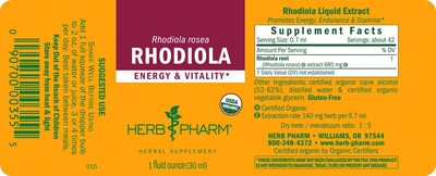 Foto 5 | Foto 5 | Suplemento De Extracto De Raíz De Rhodiola De Herb Pharm 30 Ml - Venta Internacional.