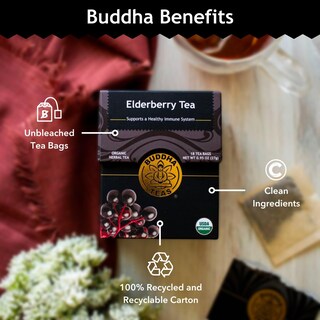 Foto 5 | Foto 5 | Té De Hierbas Buddha Teas, Saúco Orgánico, 18 Bolsitas - Venta Internacional.
