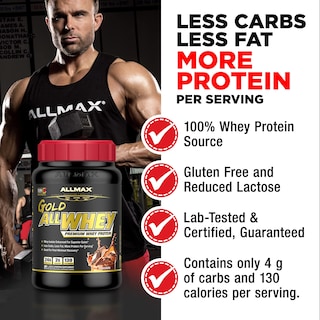 Foto 3 | Foto 3 | Crema De Cacahuete Con Chocolate Allmax Gold Allwhey De Proteína En Polvo - Venta Internacional.