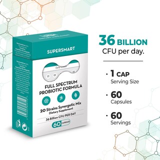 Foto 4 | Foto 4 | Suplemento Probiótico De Espectro Completo Supersmart De 36 Mil Millones De Cfu - Venta Internacional.