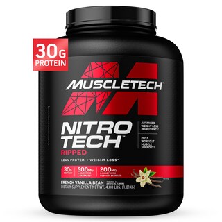 Foto 1 | Foto 1 | Proteína De Suero En Polvo Muscletech Nitro-tech Ripped, 1,8 Kg, Vainilla Francesa - Venta Internacional.