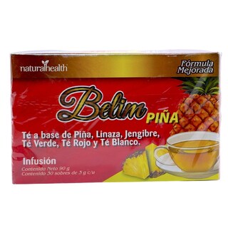 Foto 1 | Foto 1 | Té Belim Piña Linaza Jengibre 30 Sobres Natural Health