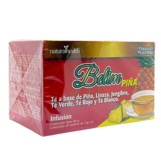 Foto 4 | Foto 4 | Té Belim Piña Linaza Jengibre 30 Sobres Natural Health