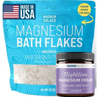 Foto 1 | Foto 1 | Escamas De Magnesio Para Baño Magnum Solace, 4,54 Kg O Más Crema De Noche - Venta Internacional.