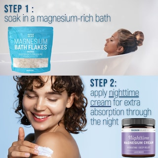 Foto 3 | Foto 3 | Escamas De Magnesio Para Baño Magnum Solace, 4,54 Kg O Más Crema De Noche - Venta Internacional.
