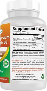 Foto 6 | Foto 6 | Complementa El Calcio, Magnesio Y Zinc De Best Naturals Con Vitamina D3 - Venta Internacional.