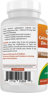 Foto 7 | Foto 7 | Complementa El Calcio, Magnesio Y Zinc De Best Naturals Con Vitamina D3 - Venta Internacional.