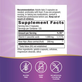 Foto 2 | Foto 2 | Suplemento De Vitamina C Con Escaramujo De Nature's Way, 500 Cápsulas - Venta Internacional.