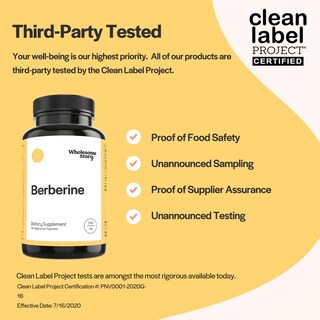 Foto 4 | Foto 4 | Suplemento Wholesome Story Berberine 1500 Mg 90 Cápsulas - Venta Internacional.