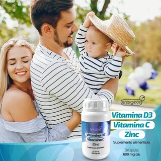 Foto 4 | Foto 4 | Suplemento Vitamina C D3 Y Zinc 3 Frascos Energeios
