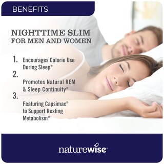 Foto 4 | Foto 4 | Suplemento Naturewise Nighttime Slim Con Capsimax 60 Cápsulas - Venta Internacional.