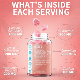 Foto 3 | Foto 3 | Gomitas Neviss Garcinia Cambogia 1000 Mg 95% Hca Sin Azúcar - Venta Internacional.