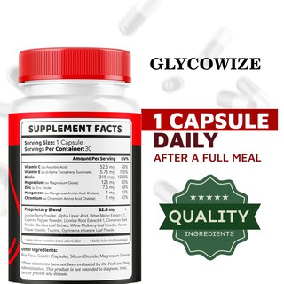 Foto 3 | Foto 3 | Suplemento Optimizador De Sangre Glycowize (paquete De 2) 60 Cápsulas - Venta Internacional.