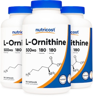 Foto 1 | Foto 1 | Suplemento Nutricost L-ornitina 500 Mg 180 Cápsulas (3 Botellas) - Venta Internacional.