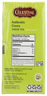 Foto 4 | Foto 4 | Tea Celestial Seasonings Authentic Green, 20 Unidades (paquete De 6) - Venta Internacional.