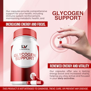 Foto 2 | Foto 2 | Suplemento Livorka Glucogen Support Advanced Formula 60 Cápsulas - Venta Internacional.
